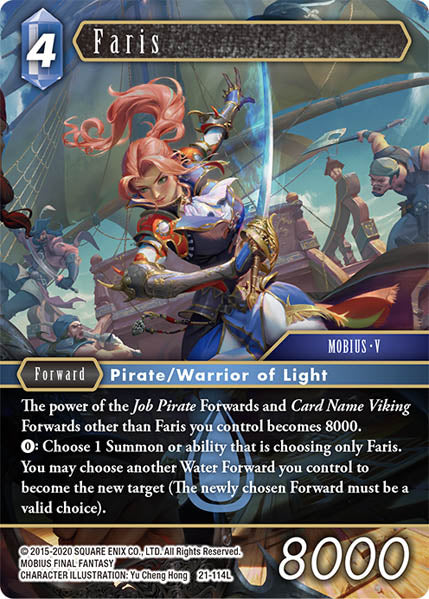 (114) Final Fantasy TCG Beyond Destiny Single: Faris (21-114)  Legend