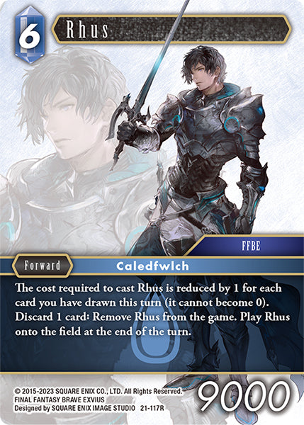 (117) Final Fantasy TCG Beyond Destiny Single: Rhus (21-117)  Rare