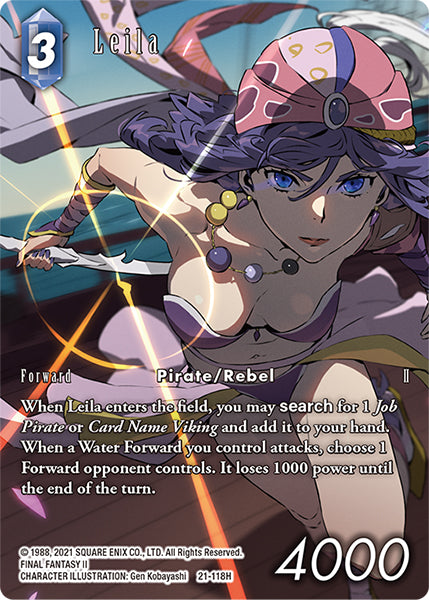 (118) Final Fantasy TCG Beyond Destiny Single: Leila (21-118) (V.2) Holo Hero