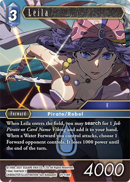 (118) Final Fantasy TCG Beyond Destiny Single: Leila (21-118) (V.1) Holo Hero