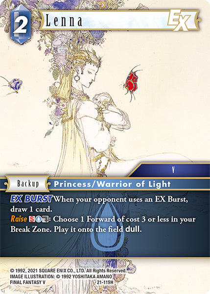 (119) Final Fantasy TCG Beyond Destiny Single: Lenna (21-119) Holo Hero