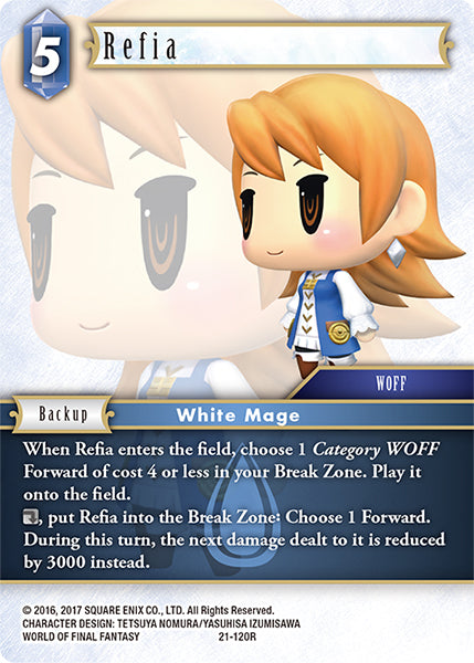 (120) Final Fantasy TCG Beyond Destiny Single: Refia (21-120) Holo Rare