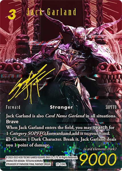 (124) Final Fantasy TCG Beyond Destiny Single: Jack Garland (21-124) (V.2) Holo Legend