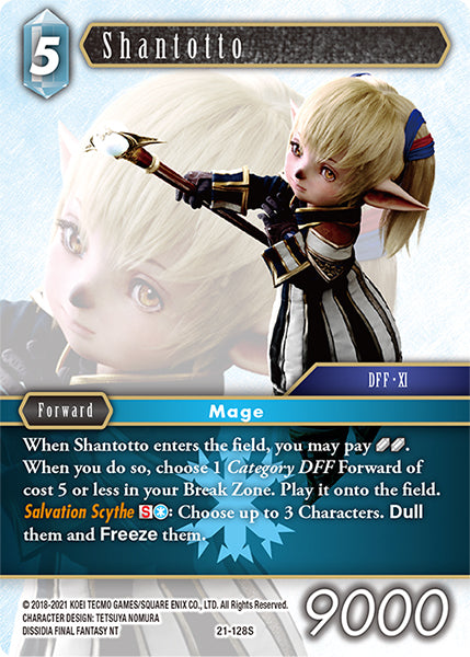 (128) Final Fantasy TCG Beyond Destiny Single: Shantotto (21-128) Holo Starter