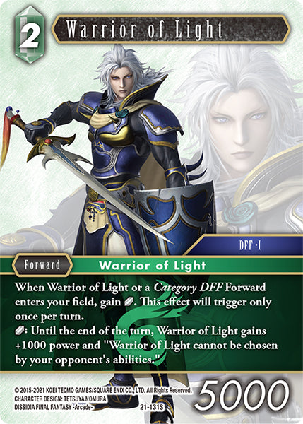 (131) Final Fantasy TCG Beyond Destiny Single: Warrior of Light (21-131)  Starter