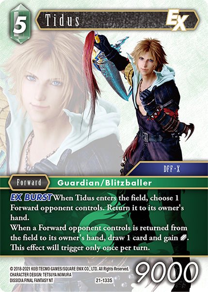 (133) Final Fantasy TCG Beyond Destiny Single: Tidus (21-133)  Starter