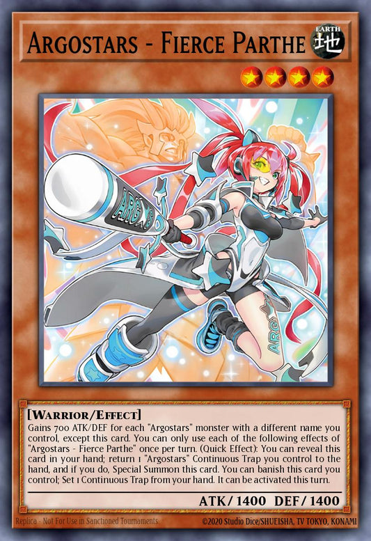 (020) YuGiOh TCG ALIN: Alliance Insight Single: Argostars - Fierce Parthe  Super Rare