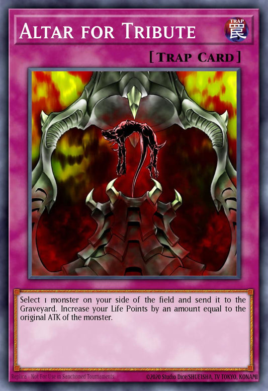 (EN095) YuGiOh TCG DCR: Dark Crisis Single: Altar for Tribute (V.2 - Common)  Common