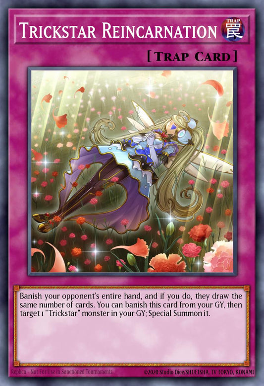 (161) YuGiOh TCG MAGO: Maximum Gold Single: Trickstar Reincarnation  Rare