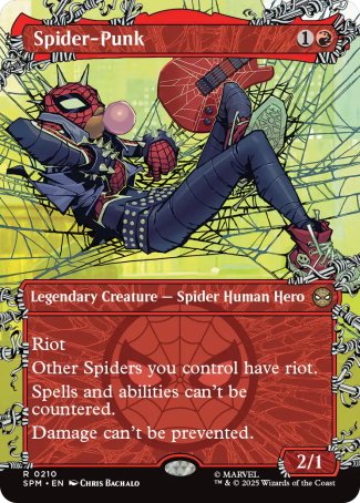 (210) Magic The Gathering Magic: The Gathering | Marvel's Spider-Man: Extras Single: Spider-Punk (V.2)  Rare
