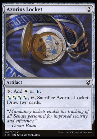 (210) Magic The Gathering Commander 2019 Single: Azorius Locket  Common