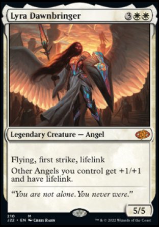 (210) Magic The Gathering Jumpstart 2022 Single: Lyra Dawnbringer  Mythic