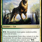 (210/254) Magic The Gathering Theros Beyond Death Single: Bronzehide Lion Holo Rare
