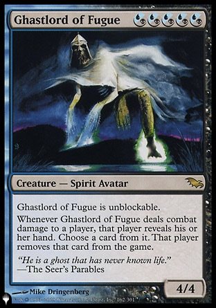 (162) Magic The Gathering The List Single: Ghastlord of Fugue  Rare