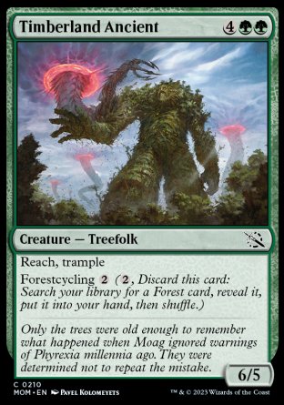 (210) Magic The Gathering March of the Machine Single: Timberland Ancient Holo Common