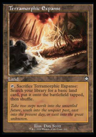 (210) Magic The Gathering Commander: The Brothers' War Single: Terramorphic Expanse  Common