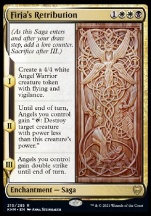 (210) Magic The Gathering Kaldheim: Promos Single: Firja's Retribution (V.2)  Rare