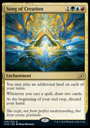 (210) Magic The Gathering Ikoria: Lair of Behemoths: Promos Single: Song of Creation (V.2)  Rare