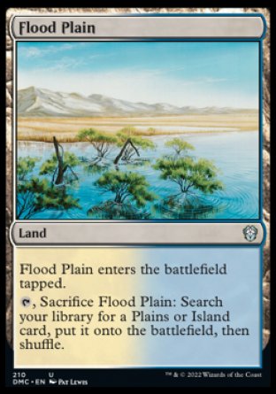 (210) Magic The Gathering Commander: Dominaria United Single: Flood Plain  Uncommon
