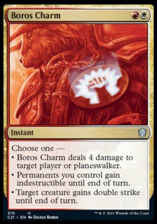 (210) Magic The Gathering Commander: Strixhaven Single: Boros Charm  Uncommon