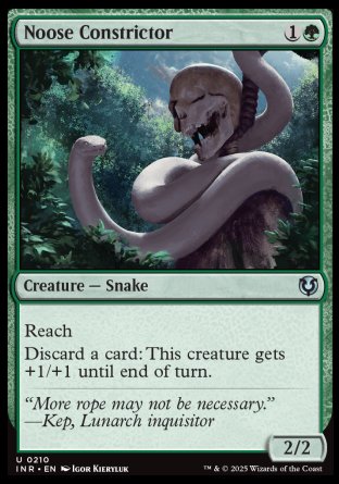 (210) Magic The Gathering Innistrad Remastered Single: Noose Constrictor Holo Uncommon