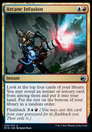 (210) Magic The Gathering Innistrad: Midnight Hunt Single: Arcane Infusion  Uncommon