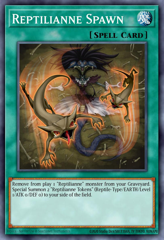 (050) YuGiOh TCG SOVR: Stardust Overdrive Single: Reptilianne Spawn  Common