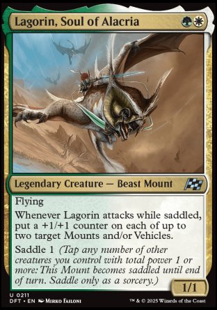 (211) Magic The Gathering Aetherdrift Single: Lagorin, Soul of Alacria Holo Uncommon