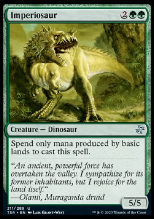 (211/289) Magic The Gathering Time Spiral Remastered Single: Imperiosaur Holo Uncommon