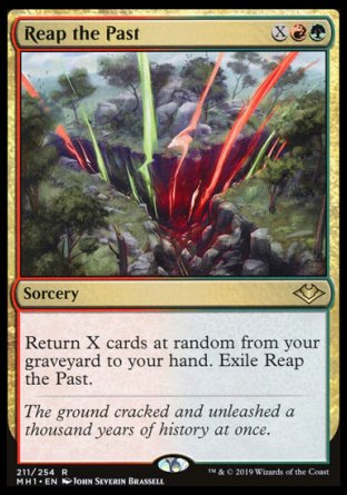 (211/254) Magic The Gathering Modern Horizons Single: Reap the Past  Rare