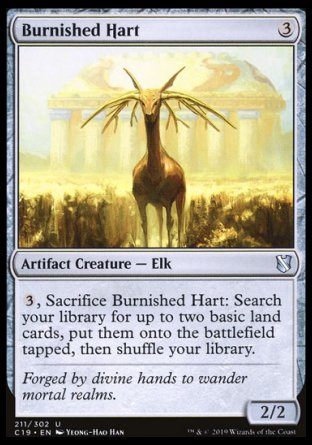 (211) Magic The Gathering Commander 2019 Single: Burnished Hart  Uncommon