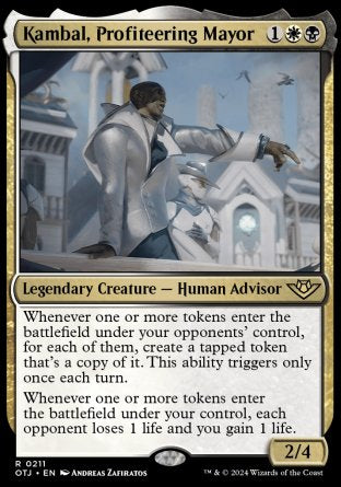 (211) Magic The Gathering Outlaws of Thunder Junction Single: Kambal, Profiteering Mayor  Rare
