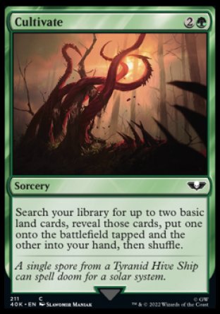 (211) Magic The Gathering Universes Beyond: Warhammer 40000 Single: Cultivate  Common