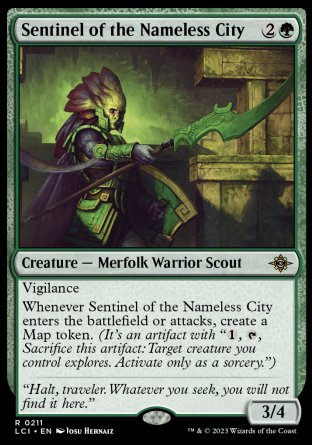 (211) Magic The Gathering The Lost Caverns of Ixalan Single: Sentinel of the Nameless City Holo Rare