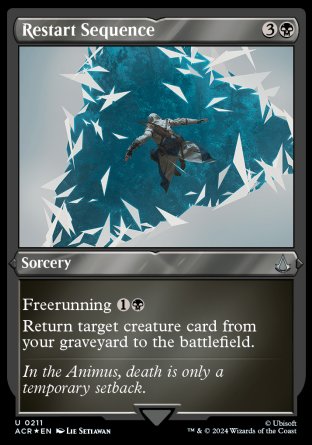 (211) Magic The Gathering Universes Beyond: Assassin's Creed: Extras Single: Restart Sequence  Uncommon