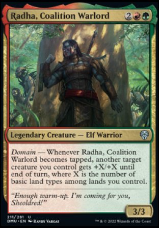 (211) Magic The Gathering Dominaria United Single: Radha, Coalition Warlord  Uncommon