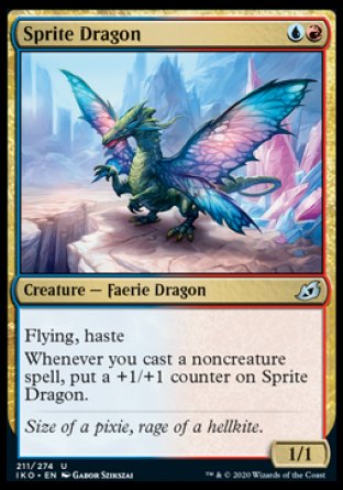 (211/274) Magic The Gathering Ikoria: Lair of Behemoths Single: Sprite Dragon  Uncommon