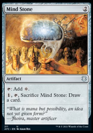(211) Magic The Gathering Commander: Adventures in the Forgotten Realms Single: Mind Stone Holo Uncommon