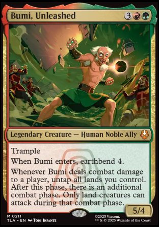 (211) Magic The Gathering Magic: The Gathering | Avatar: The Last Airbender: Promos Single: Bumi, Unleashed  Mythic