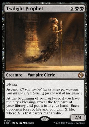 (211) Magic The Gathering Commander: The Lost Caverns of Ixalan Single: Twilight Prophet  Mythic