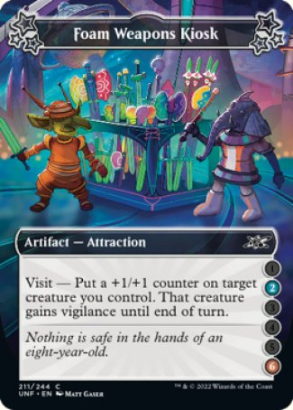 (211) Magic The Gathering Unfinity Single: Foam Weapons Kiosk (V.4)  Common