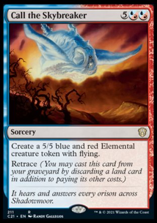 (211) Magic The Gathering Commander: Strixhaven Single: Call the Skybreaker  Rare