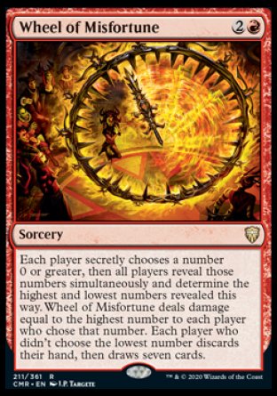(211/361) Magic The Gathering Commander Legends Single: Wheel of Misfortune Holo Rare