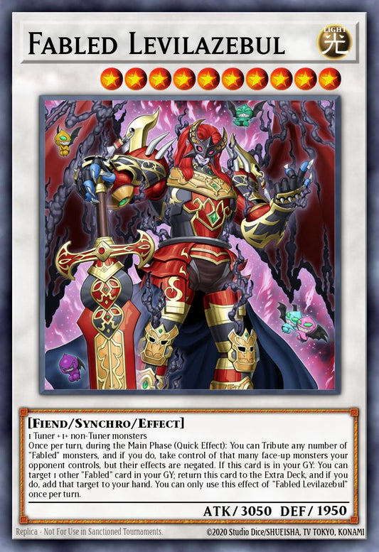 (014) YuGiOh TCG BLMM: Battles of Legend: Monster Mayhem Single: Fabled Levilazebul  Secret Rare