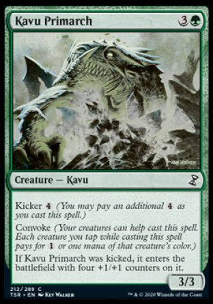 (212/289) Magic The Gathering Time Spiral Remastered Single: Kavu Primarch  Common