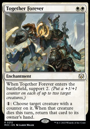 (212) Magic The Gathering Commander: March of the Machine Single: Together Forever  Rare