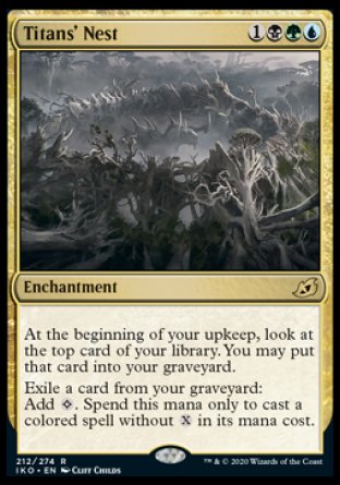 (212) Magic The Gathering Ikoria: Lair of Behemoths: Promos Single: Titans' Nest (V.1)  Rare