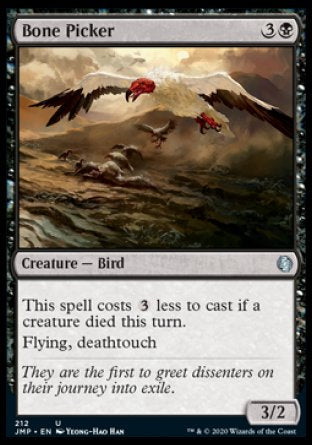 (212) Magic The Gathering Jumpstart Single: Bone Picker  Uncommon