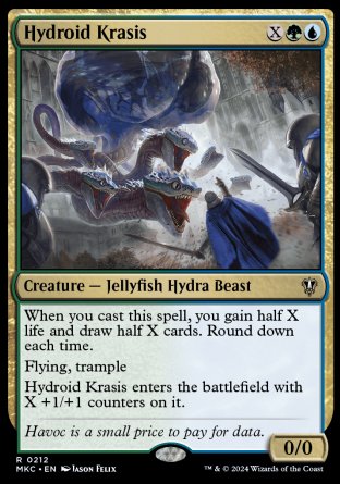 (212) Magic The Gathering Commander: Murders at Karlov Manor Single: Hydroid Krasis  Rare