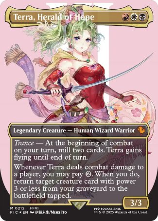 (212) Magic The Gathering Commander: Magic: The Gathering - FINAL FANTASY: Extras Single: Terra, Herald of Hope (Surge Foil) Holo Mythic